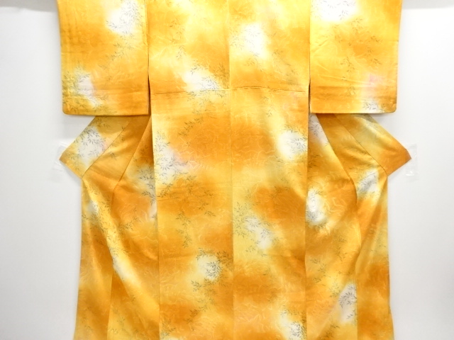 草葉模様小紋着物